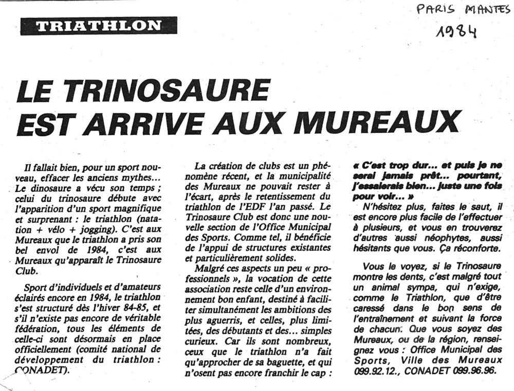 Trinosaure Club Triathlon Les Mureaux