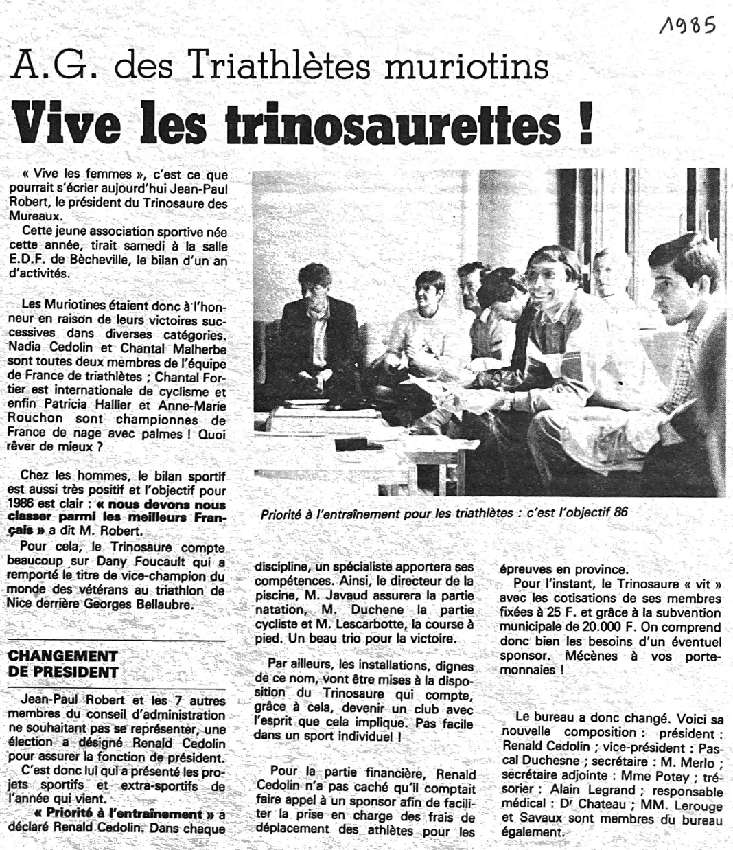 Trinosaure Club Triathlon Les Mureaux