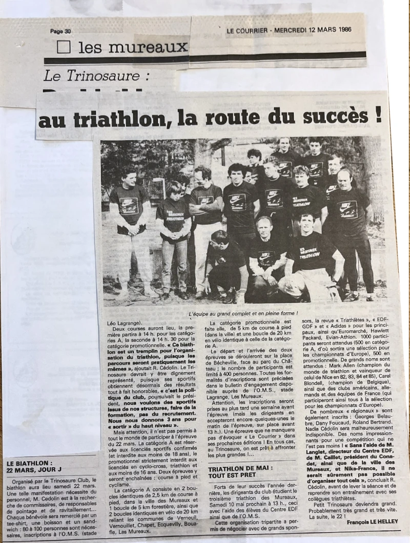 Trinosaure Club Triathlon Les Mureaux